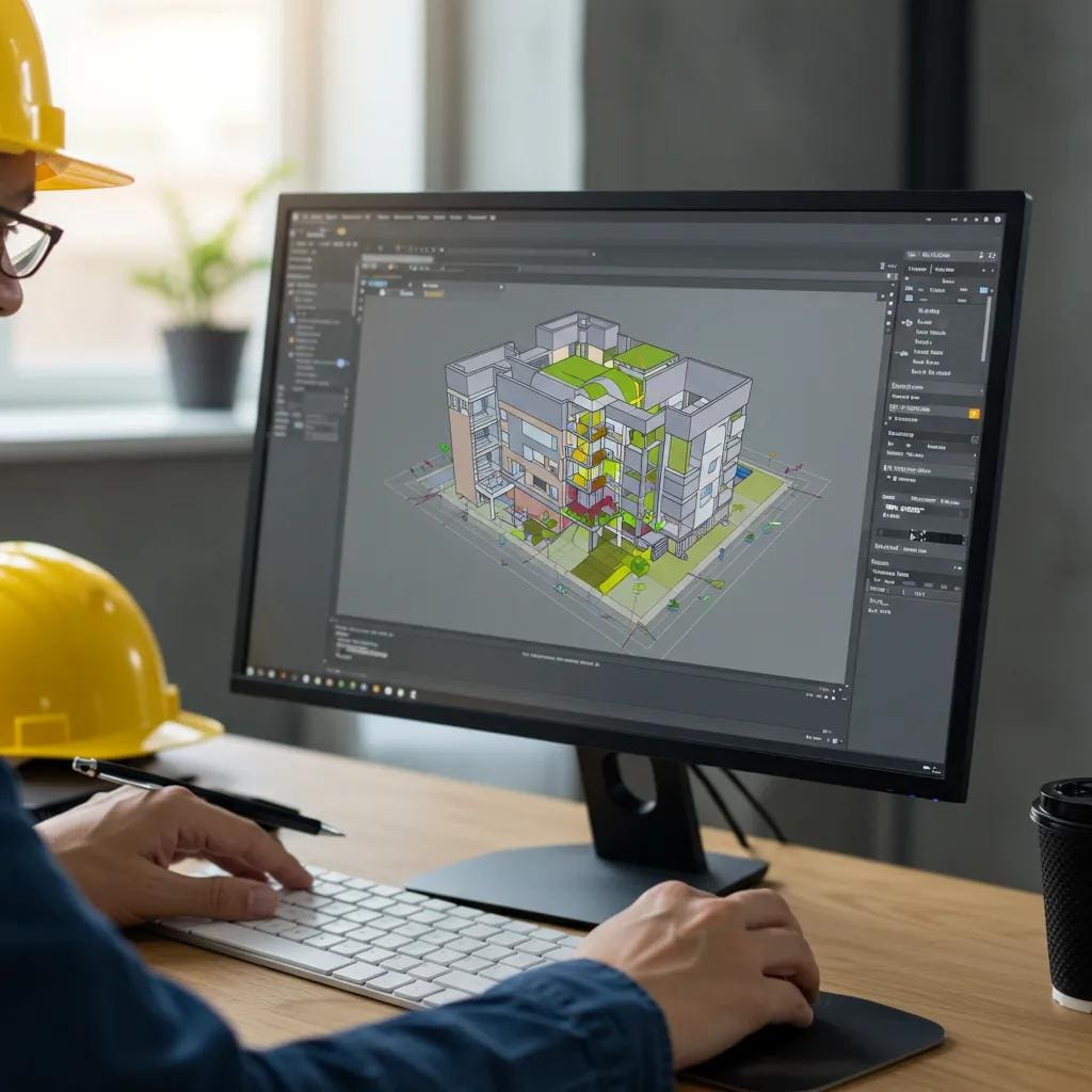 Integration of Building Information Modeling (BIM) with virtual reality software in architectural design